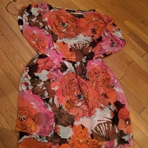 Gorgeous floral drape-y dress